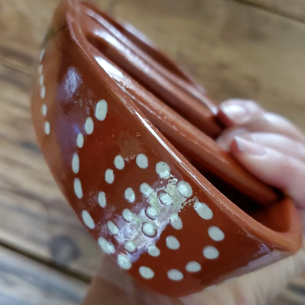 Portuguese Pottery Terracotta Clay Sausage Roaster